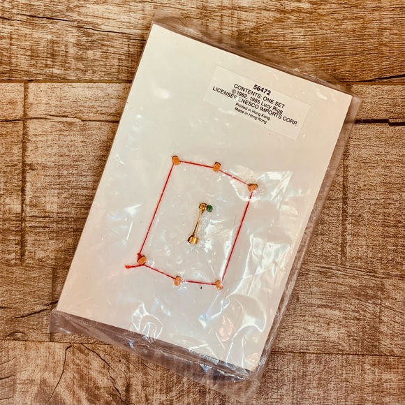 Vintage Lucy & Me—Christmas Teddy Bear, Lapel Pin & Set of Six Buttons (Enesco) - Picture 2 of 3